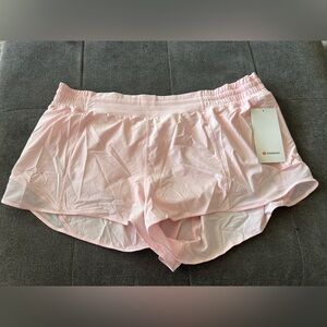 Lululemon Hotty Hot HR lined Pink Short Size 20 NWT